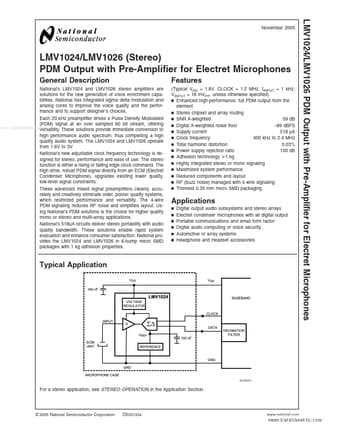  Datasheet Preview Page 1