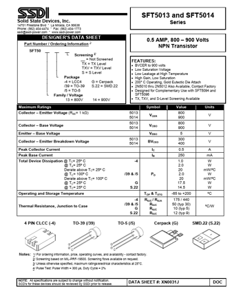  Datasheet Preview Page 1