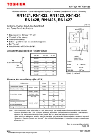  Datasheet Preview Page 1