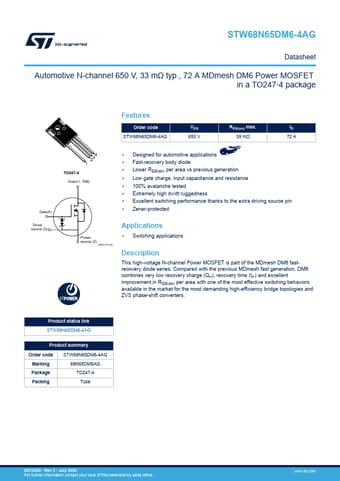  Datasheet Preview Page 1