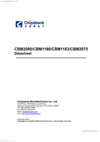  Datasheet Preview Page 1