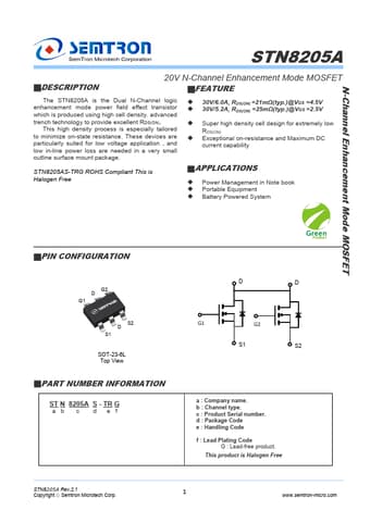  Datasheet Preview Page 1