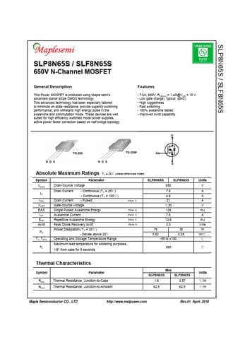  Datasheet Preview Page 1