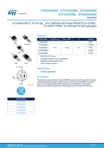  Datasheet Preview Page 1