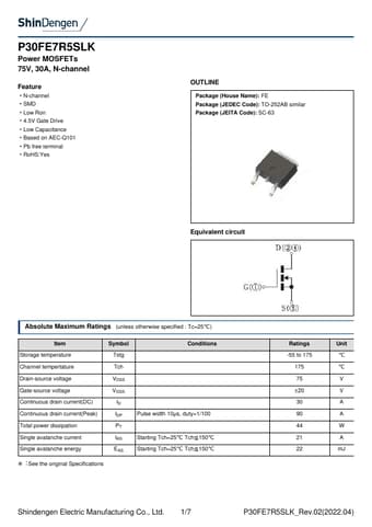  Datasheet Preview Page 1