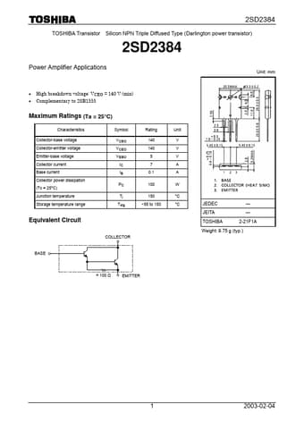  Datasheet Preview Page 1