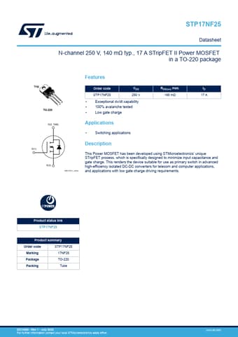  Datasheet Preview Page 1