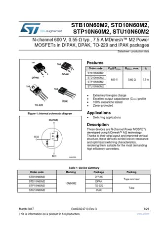  Datasheet Preview Page 1