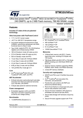  Datasheet Preview Page 1