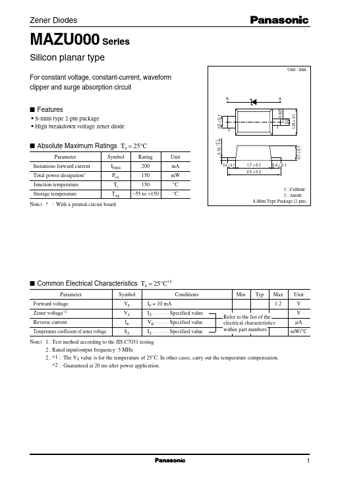  Datasheet Preview Page 1