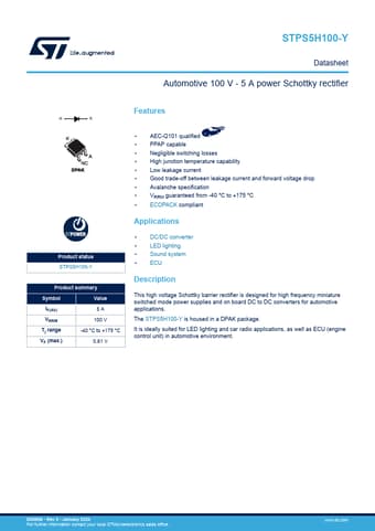  Datasheet Preview Page 1