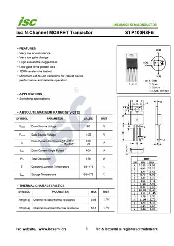  Datasheet Preview Page 1
