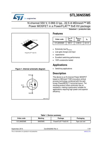  Datasheet Preview Page 1
