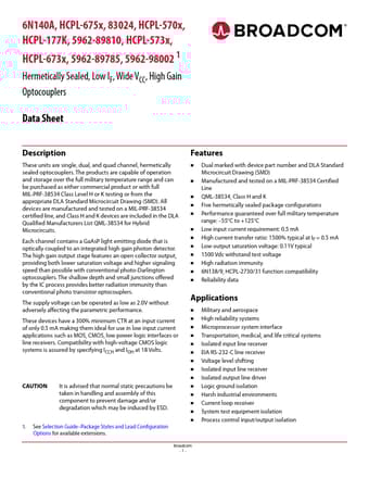  Datasheet Preview Page 1
