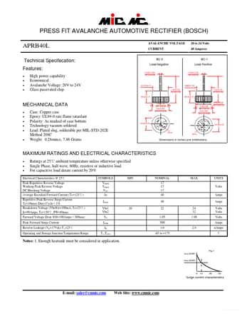  Datasheet Preview Page 1