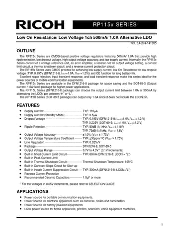  Datasheet Preview Page 1