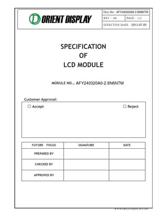  Datasheet Preview Page 1