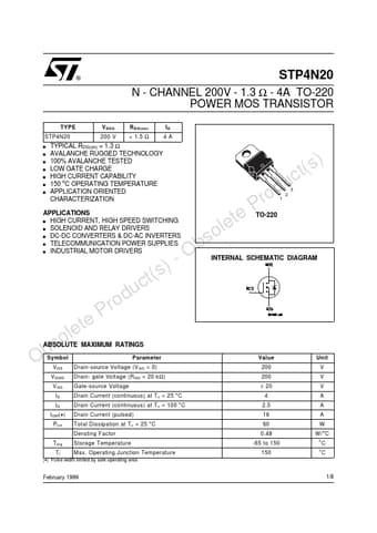  Datasheet Preview Page 1