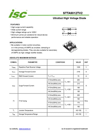  Datasheet Preview Page 1
