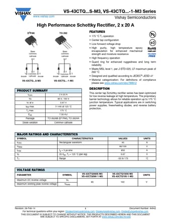  Datasheet Preview Page 1
