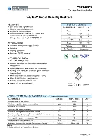  Datasheet Preview Page 1