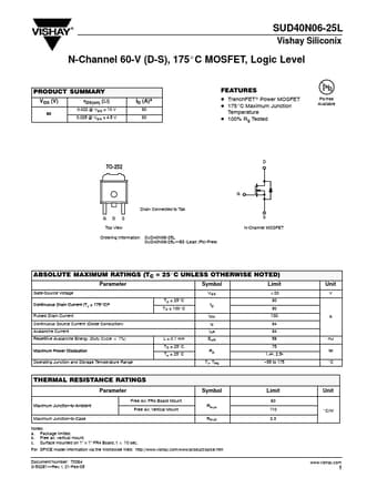  Datasheet Preview Page 1