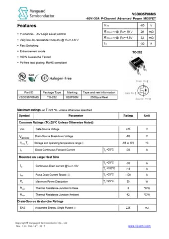  Datasheet Preview Page 1
