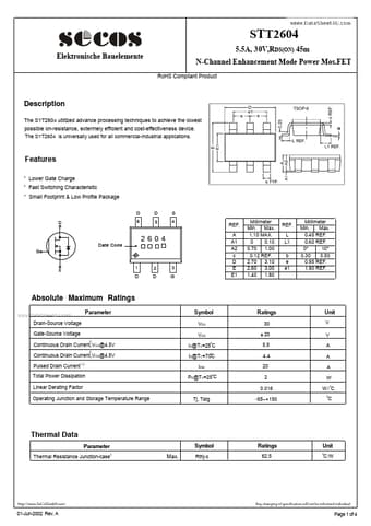  Datasheet Preview Page 1