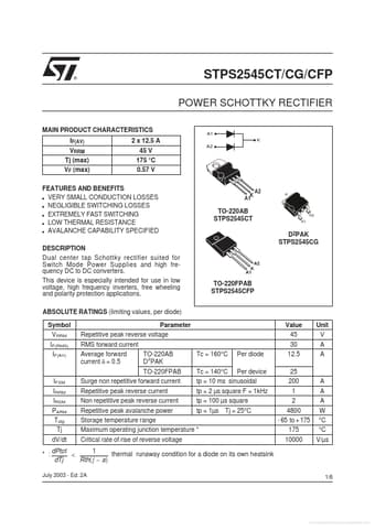  Datasheet Preview Page 1