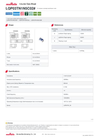  Datasheet Preview Page 1