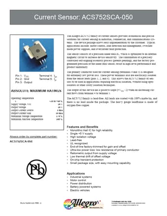  Datasheet Preview Page 1