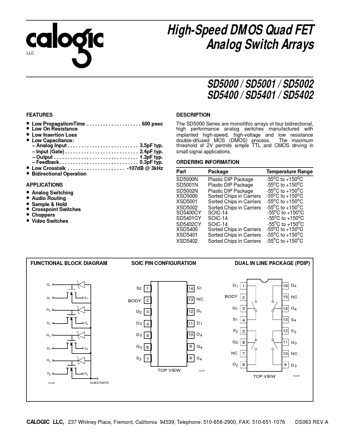  Datasheet Preview Page 1