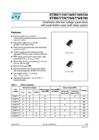  Datasheet Preview Page 1