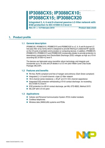  Datasheet Preview Page 1
