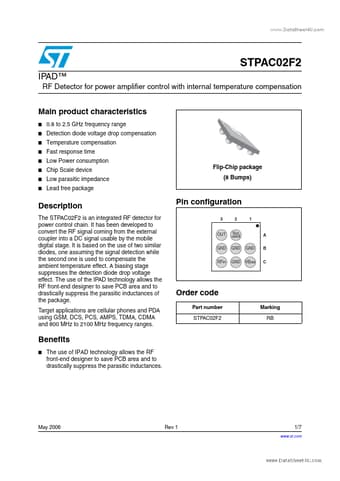 Datasheet Preview Page 1