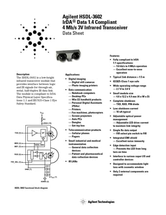  Datasheet Preview Page 1