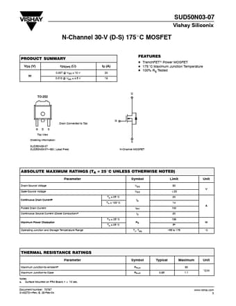  Datasheet Preview Page 1