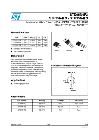 Datasheet Preview Page 1