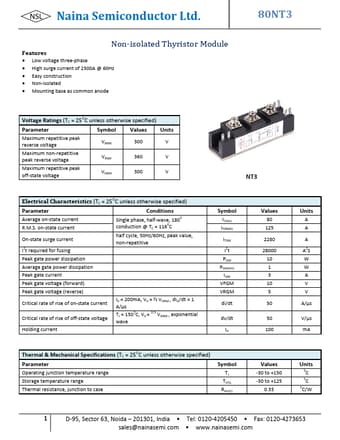  Datasheet Preview Page 1