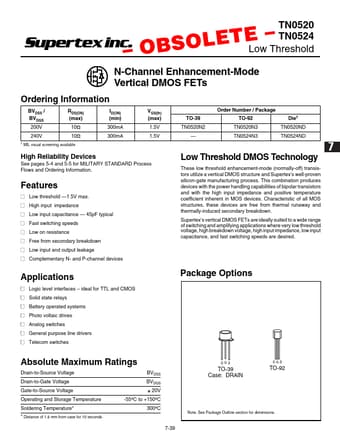  Datasheet Preview Page 1