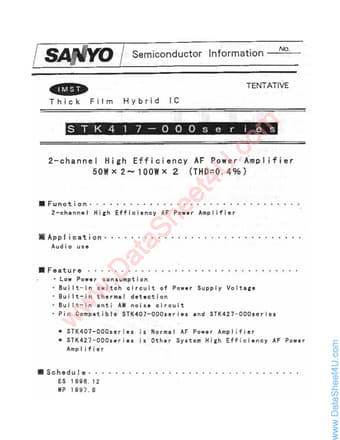  Datasheet Preview Page 1
