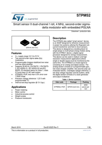  Datasheet Preview Page 1