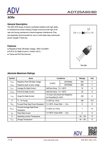  Datasheet Preview Page 1