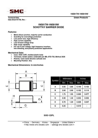  Datasheet Preview Page 1