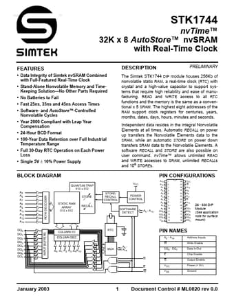 Datasheet Preview Page 1