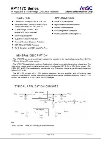  Datasheet Preview Page 1