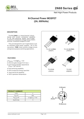  Datasheet Preview Page 1
