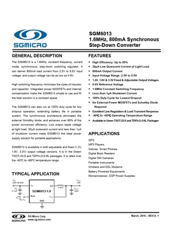  Datasheet Preview Page 1