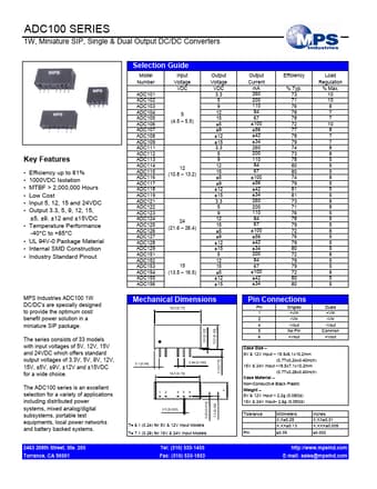  Datasheet Preview Page 1