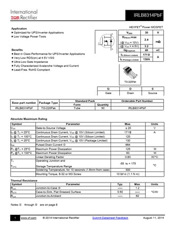  Datasheet Preview Page 1